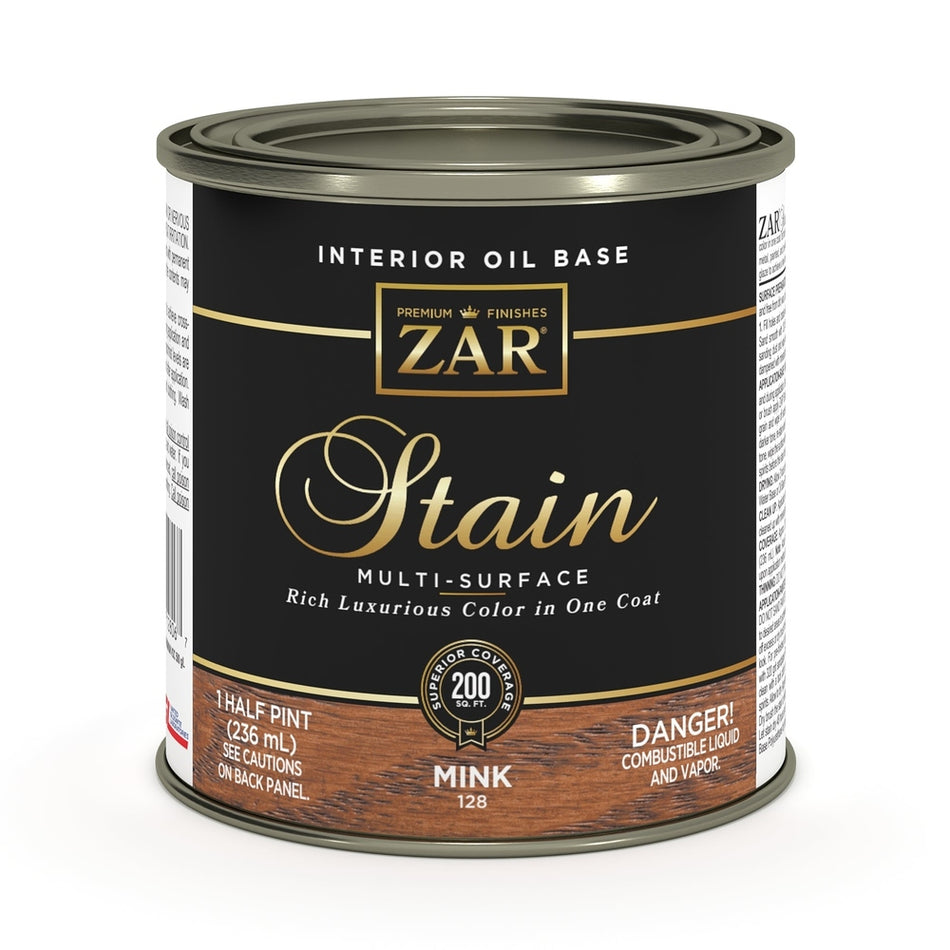 Sika 831430 Zar Interior Oil Base Stain, Half Pint, Mink