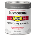 Rust-Oleum Stops Rust 7786502 Protective Enamel, Gloss Smoke Gray, 1 Quart