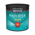 Minwax 211114444 Half Pint Clear Ultra Flat Water Based Polycrylic Protective Finish