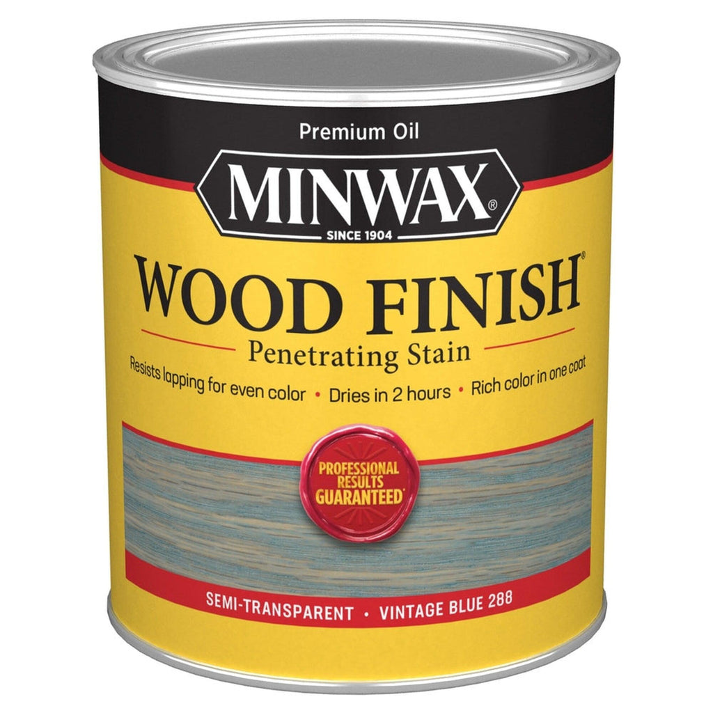 Minwax 70110 Wood Finish Penetrating Stain, Vintage Blue 288 – 1 Quart (Case of 4)