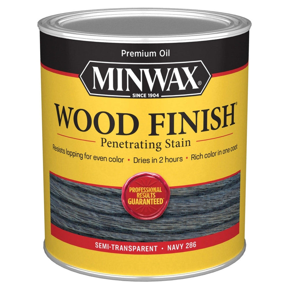 Minwax 70108 Wood Finish Penetrating Stain, Navy 286 – 1 Quart (Case of 4)