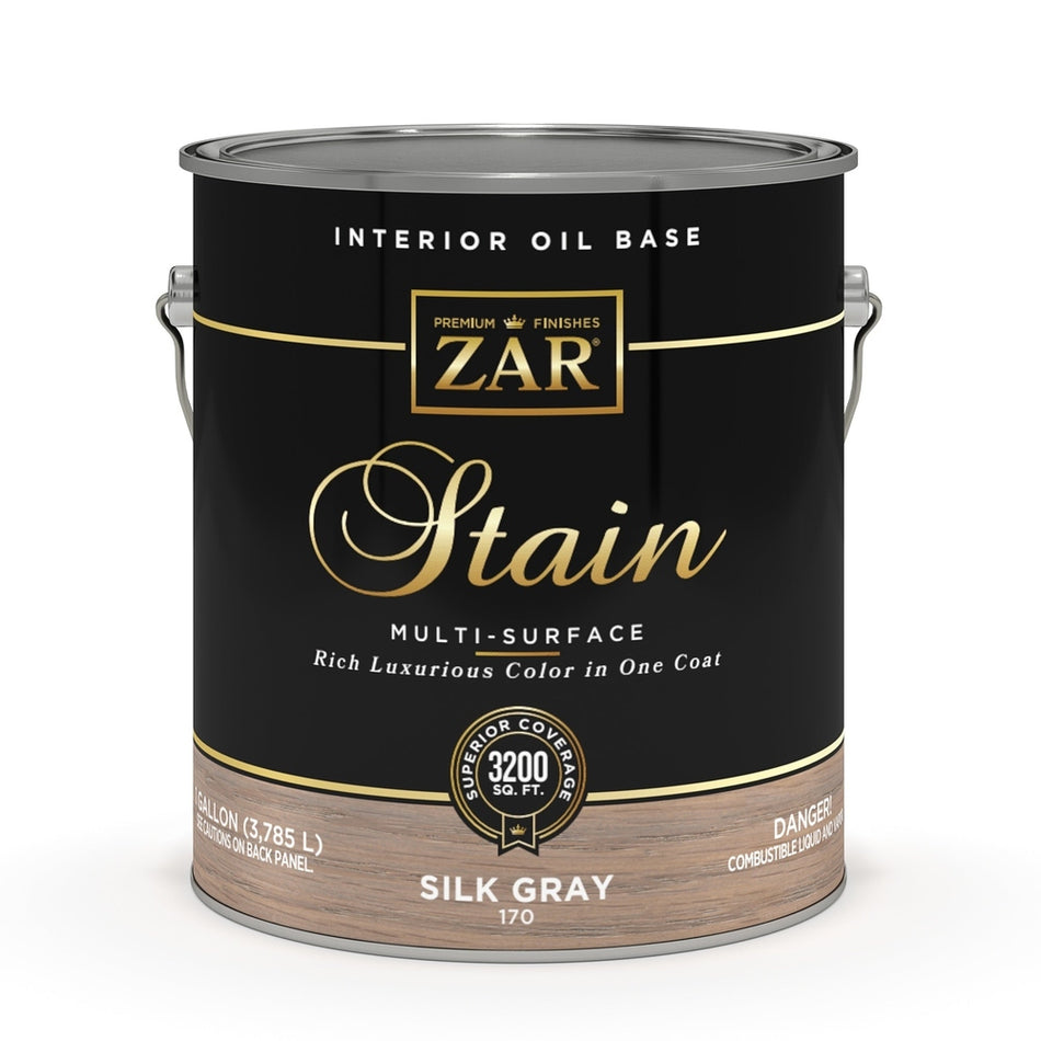 Sika 17013 Zar Interior Oil Base Stain, One Gallon, Silk Gray