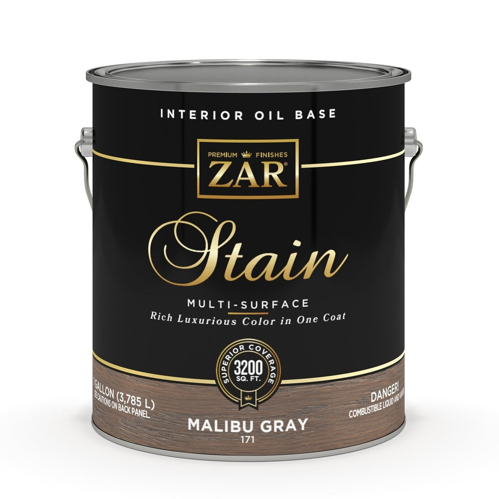Sika 17113 Zar Interior Oil Base Stain, One Gallon, Malibu Gray
