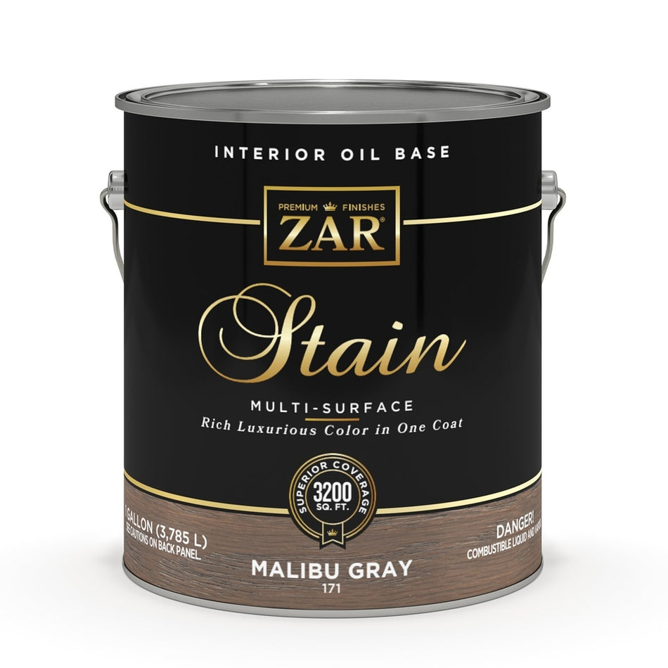Sika 17113 Zar Interior Oil Base Stain, One Gallon, Malibu Gray