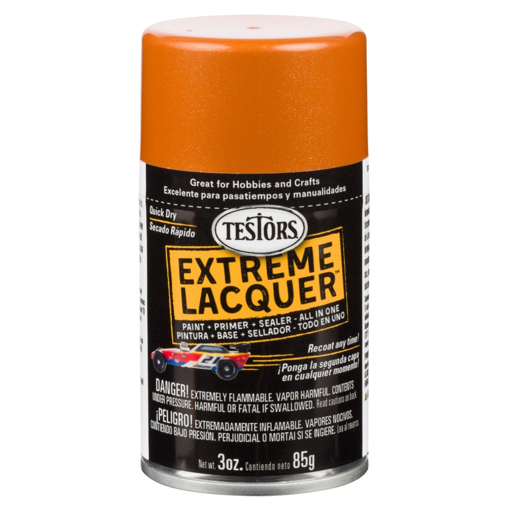 Rust-Oleum Testors 1831MT 3 oz. Gloss Fiery Orange Extreme Lacquer