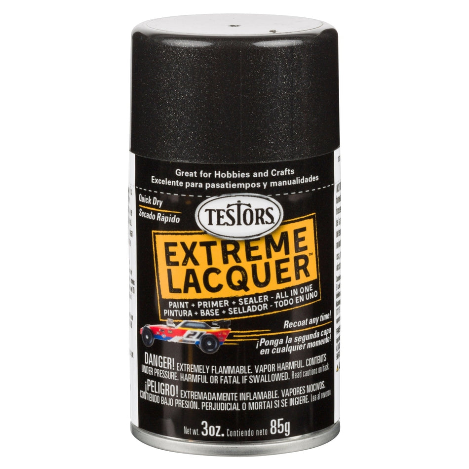 Rust-Oleum Testors 1832MT 3 oz. Gloss Blazing Black Extreme Lacquer