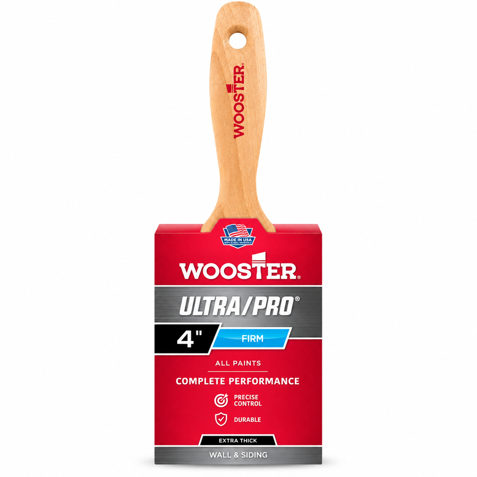 Wooster Ultra/Pro Firm 4" Extra-Thick Flat Paint Brush
