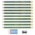 General Pencil 20421-1009 Kimberly Graphite Pencils Set - Drawing Pencil Kit, Package of 10