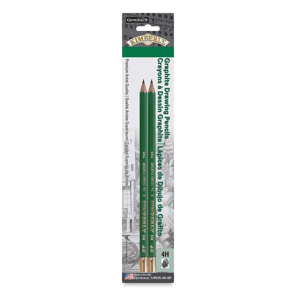 General Pencil 20458-2142 Kimberly Graphite Pencil - 4H, Package of 2