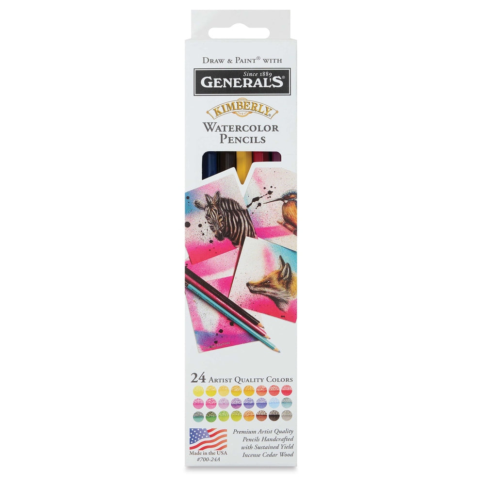 General's 20502-2409 Kimberly Watercolor Pencils, Package of 24