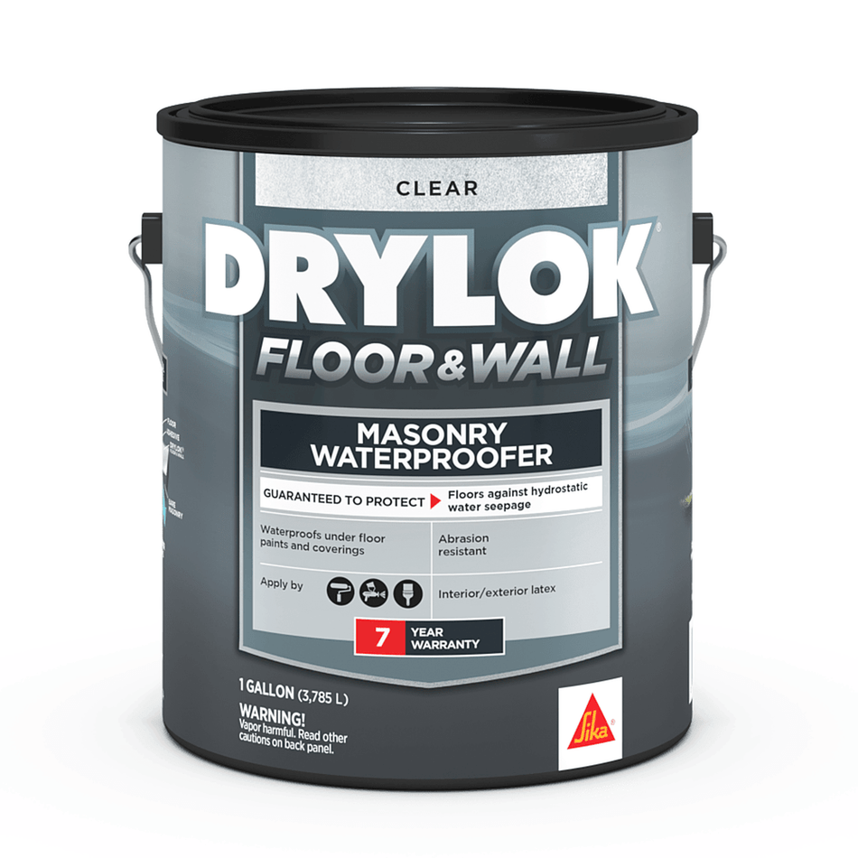 Sika 831981 Drylok Floor & Wall Masonry Waterproofer, Clear, 1 Gallon (Case of 2)