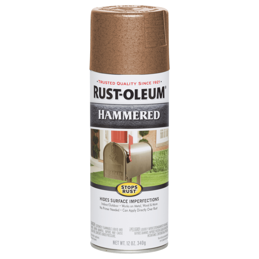 Rust-Oleum Stops Rust 210849 Hammered Spray, Copper, 12 oz.