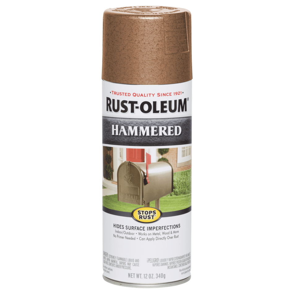 Rust-Oleum Stops Rust 210849 Hammered Spray, Copper, 12 oz.