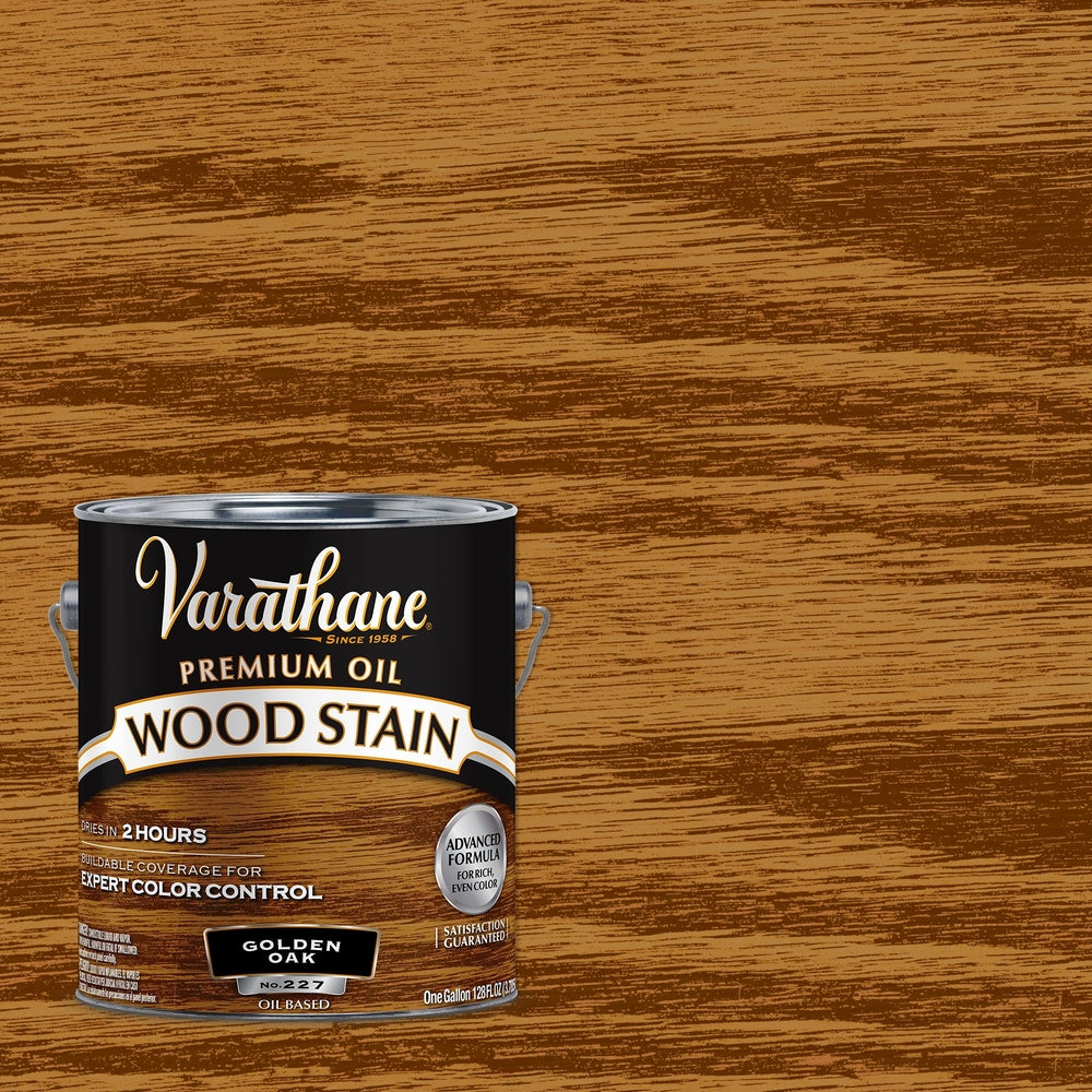 Rust-Oleum Varathane 211681 Premium Oil Wood Stain, 1 Gallon, Golden Oak
