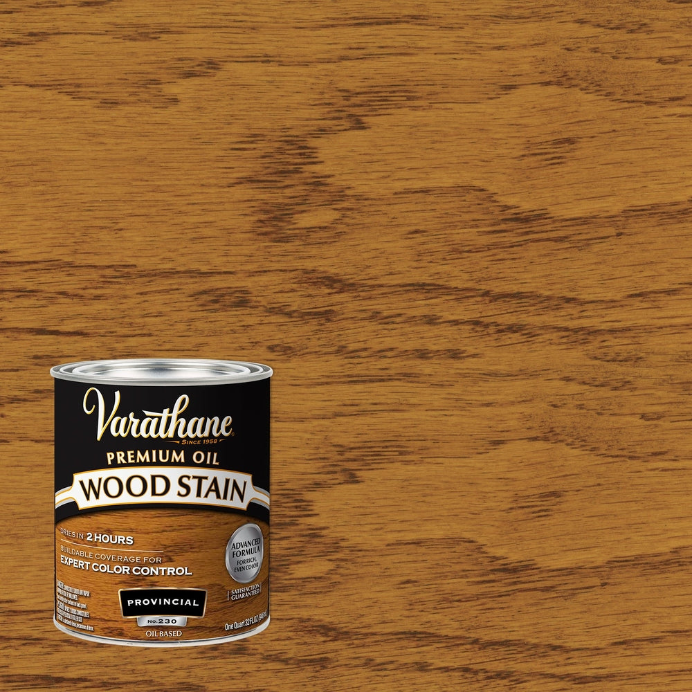 Rust-Oleum Varathane 211717H Premium Oil Wood Stain, 1 Quart, Provincial