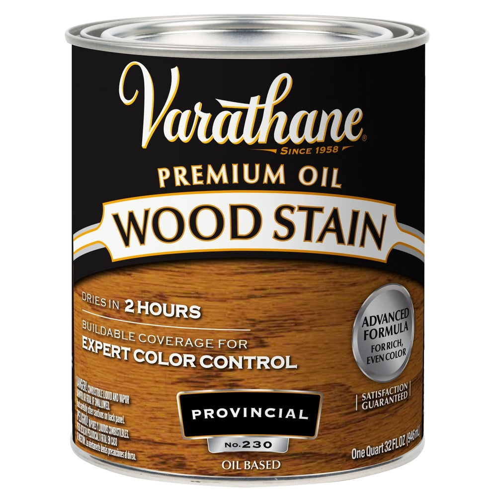 Rust-Oleum Varathane 211717H Premium Oil Wood Stain, 1 Quart, Provincial