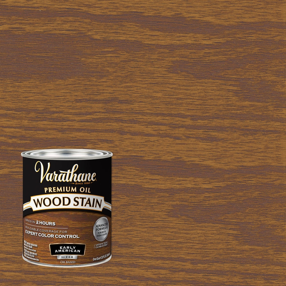 Rust-Oleum Varathane 211729H Premium Oil Wood Stain, 1 Quart, Early American