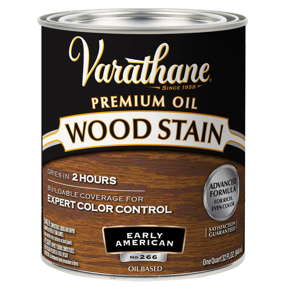 Rust-Oleum Varathane 211729H Premium Oil Wood Stain, 1 Quart, Early American