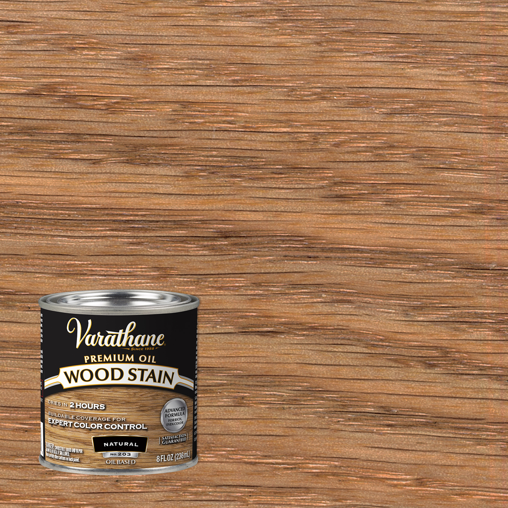 Varathane Premium Oil-Based Interior Wood Stain – Natural, 8 fl oz