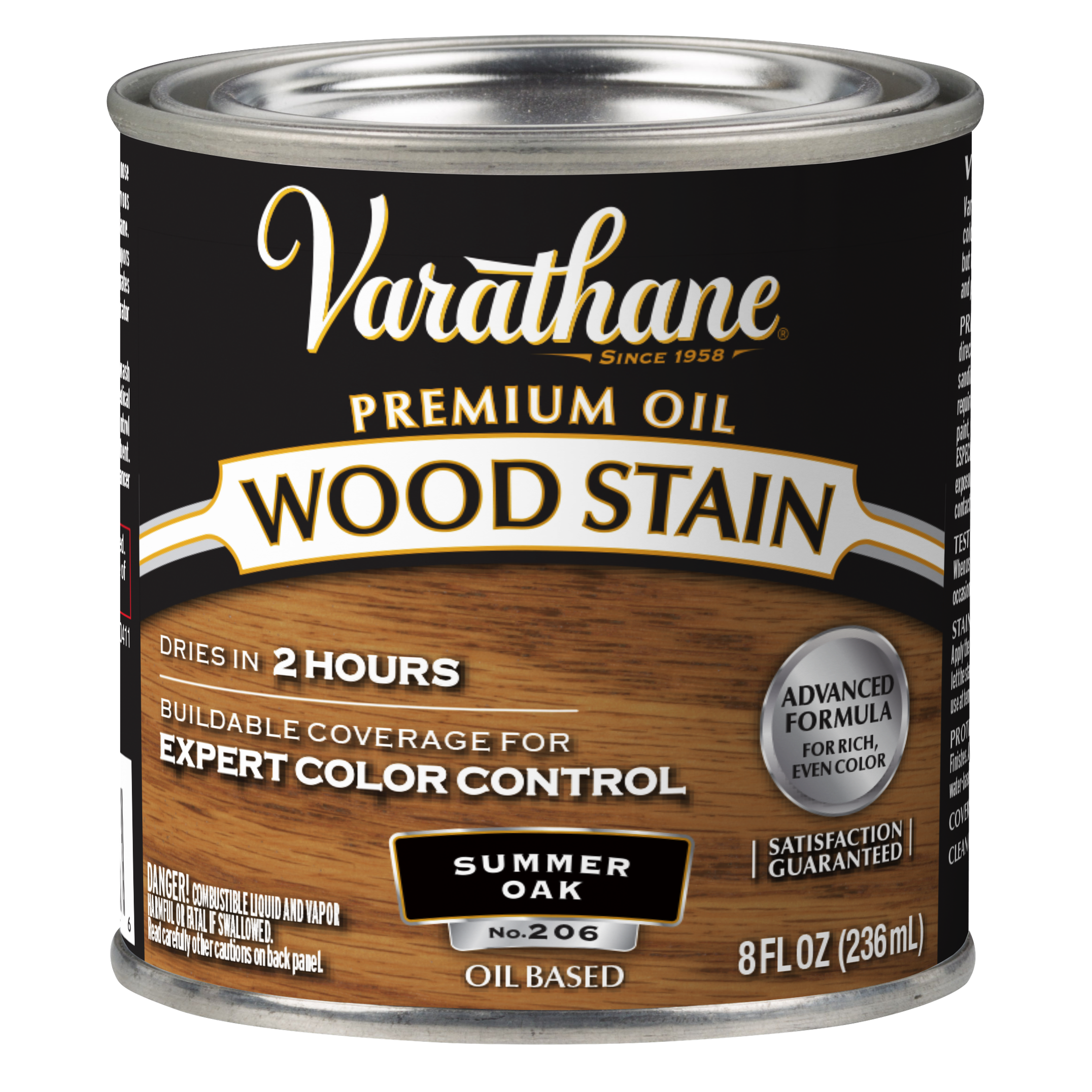 Varathane Premium Oil-Based Interior Wood Stain – Summer Oak, 8 fl oz