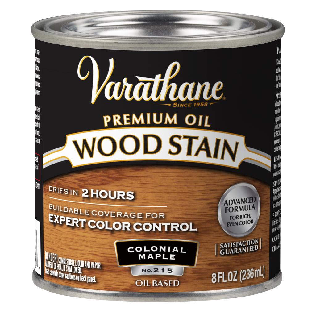 Varathane Premium Oil-Based Interior Wood Stain – Colonial Maple, 8 fl oz