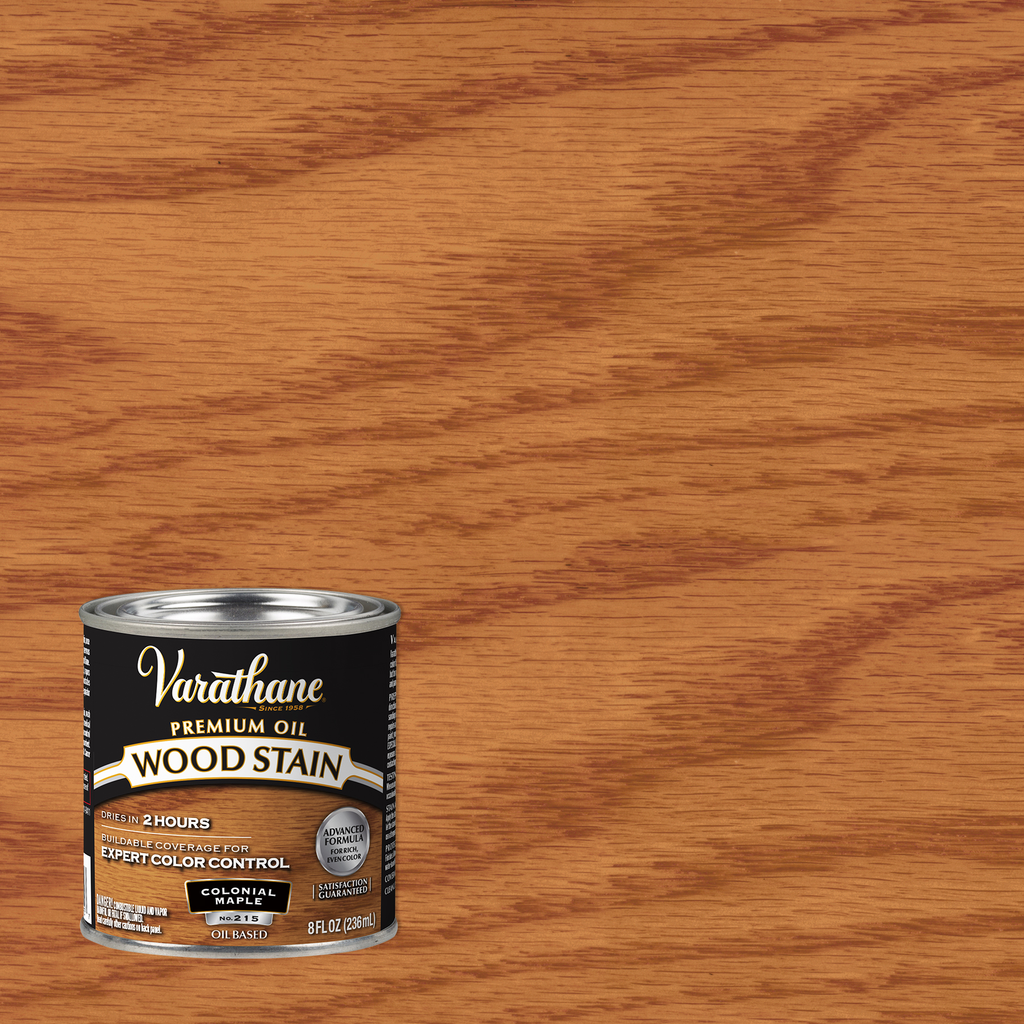 Varathane Premium Oil-Based Interior Wood Stain – Colonial Maple, 8 fl oz