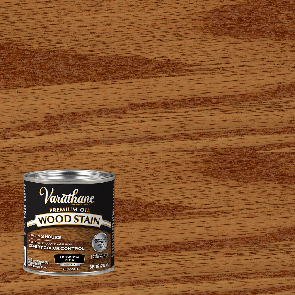 Varathane Premium Oil-Based Interior Wood Stain – Ipswich Pine, 8 fl oz