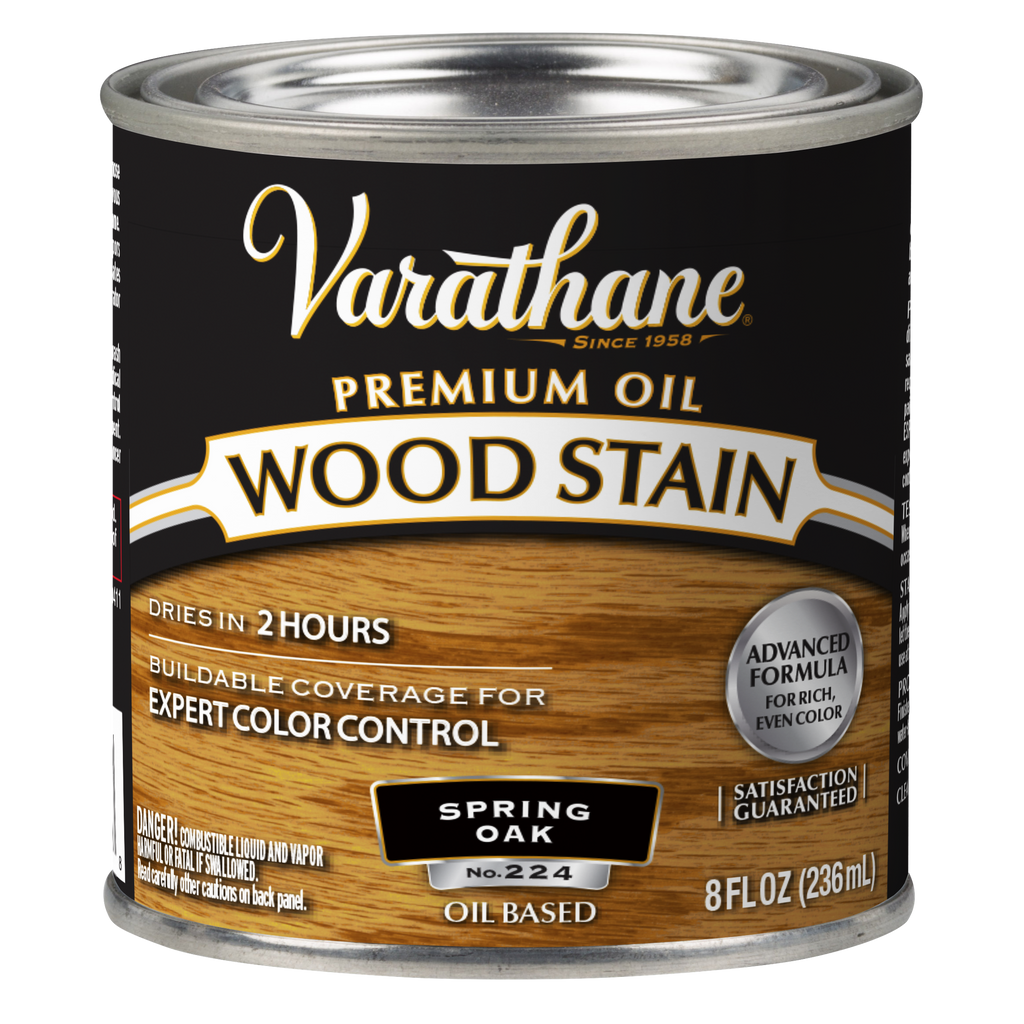 Varathane Premium Oil-Based Interior Wood Stain – Spring Oak, 8 fl oz