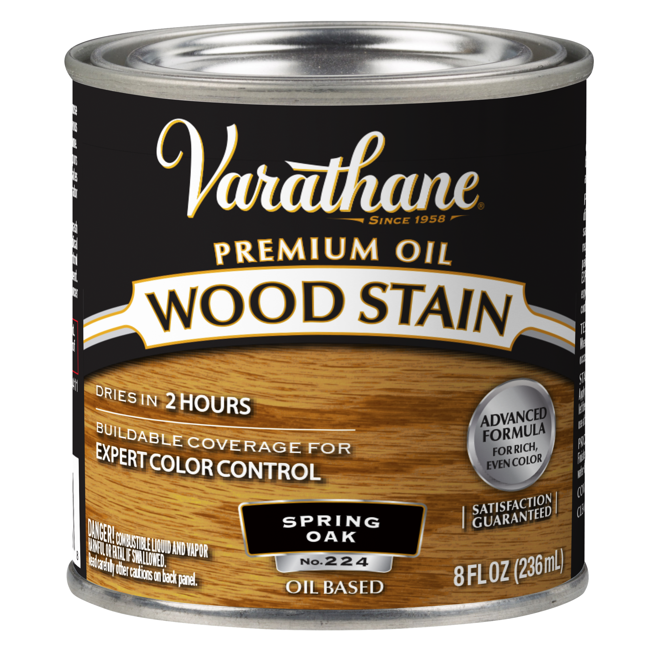 Varathane Premium Oil-Based Interior Wood Stain – Spring Oak, 8 fl oz