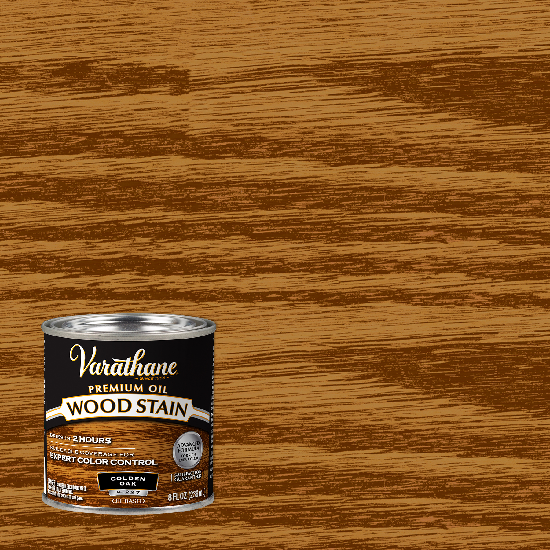 Varathane Premium Oil-Based Interior Wood Stain – Golden Oak, 8 fl oz