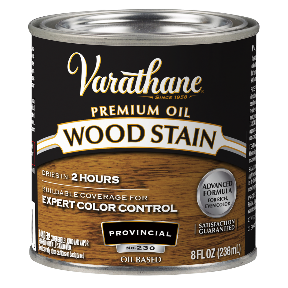 Varathane Premium Oil-Based Interior Wood Stain – Provincial, 8 fl oz