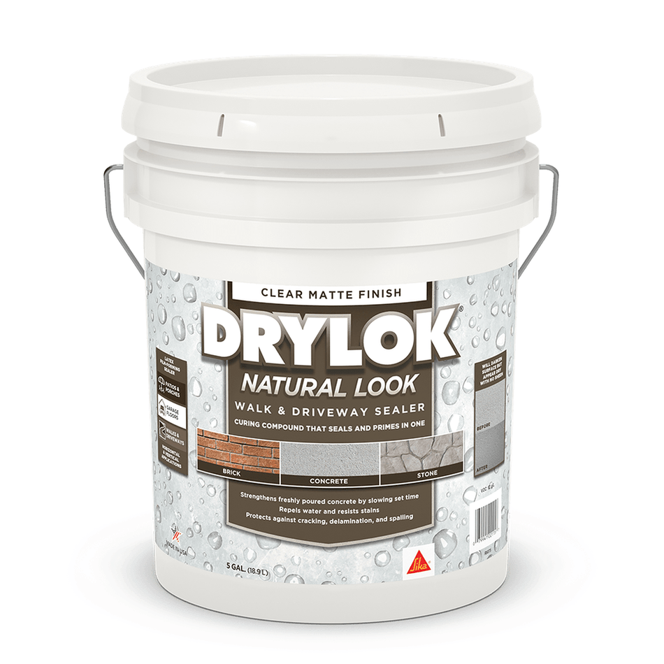 Sika 832345 Drylok Natural Look Walk & Driveway Sealer, Clear Matte Finish , 5 Gallons