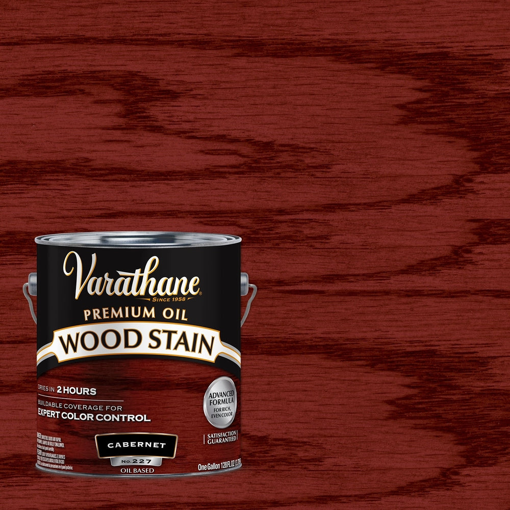 Rust-Oleum Varathane 223085 Premium Oil Wood Stain, 1 Gallon, Cabernet