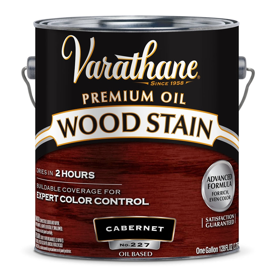 Rust-Oleum Varathane 223085 Premium Oil Wood Stain, 1 Gallon, Cabernet