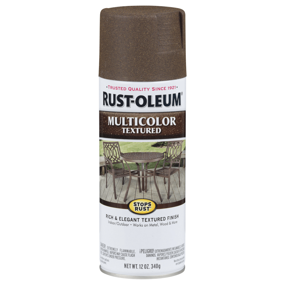 Rust-Oleum Stops Rust 223523 Multicolor Textured Spray, Autumn Brown, 12 oz.