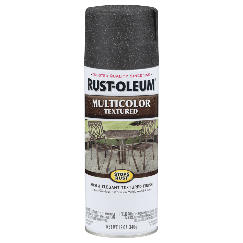Rust-Oleum Stops Rust 223525 Multicolor Textured Spray, 12 oz. Aged Iron