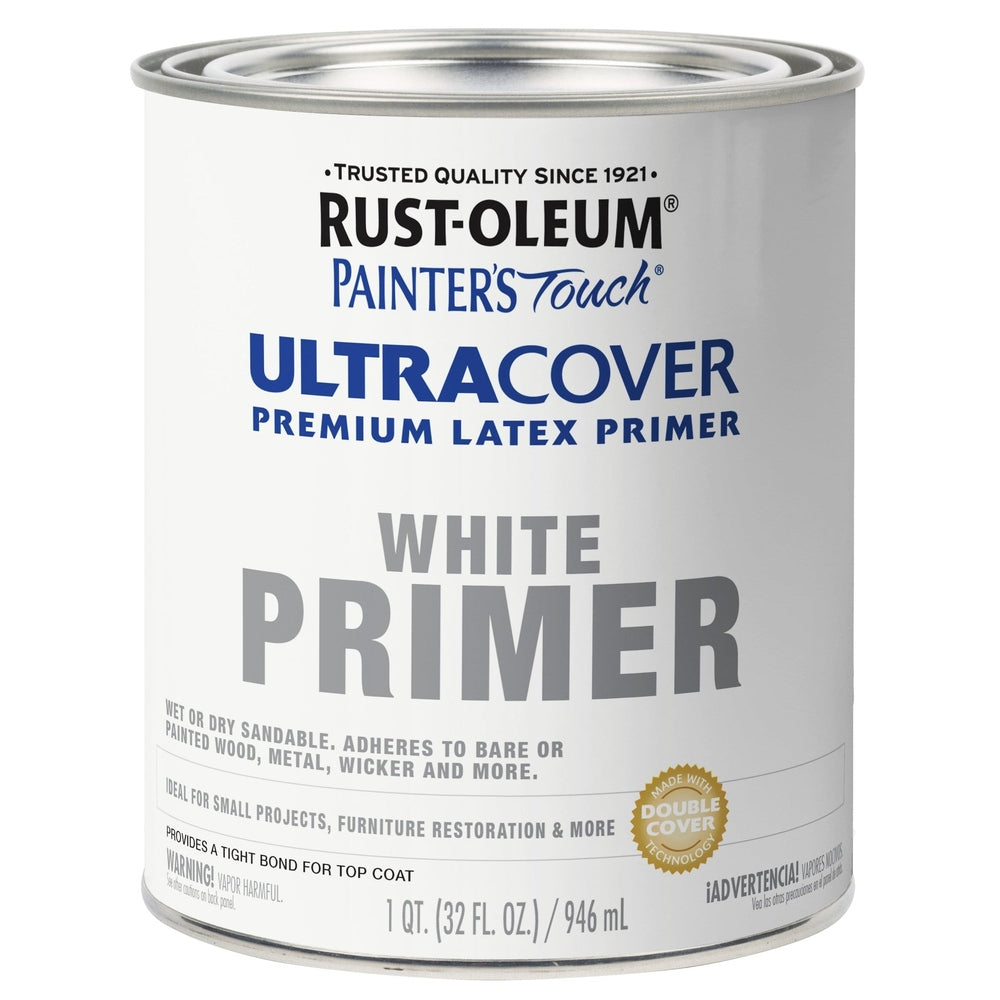 Rust-Oleum Painter's Touch 224430T 1 Quart White Ultra Cover Premium Latex Primer