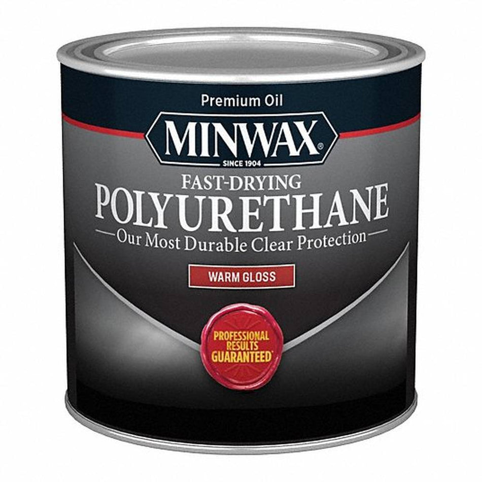 Minwax 230004444 Half Pint Clear Warm Gloss Fast-Drying Polyurethane