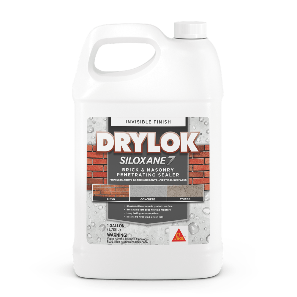 Sika 832347 Drylok Siloxane 7 Brick & Masonry Penetrating Sealer, Invisible Finish, 1 Gallon (Case of 2)