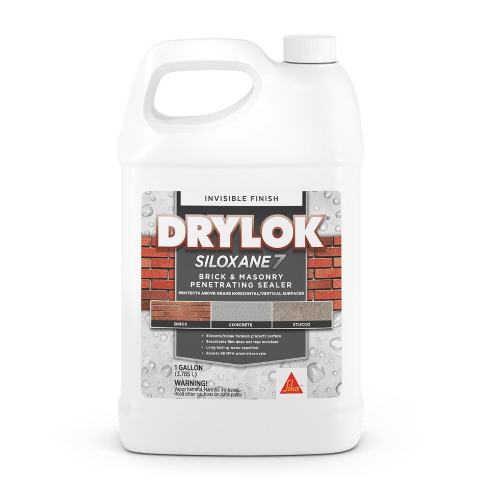 Sika 832347 Drylok Siloxane 7 Brick & Masonry Penetrating Sealer, Invisible Finish, 1 Gallon (Case of 2)