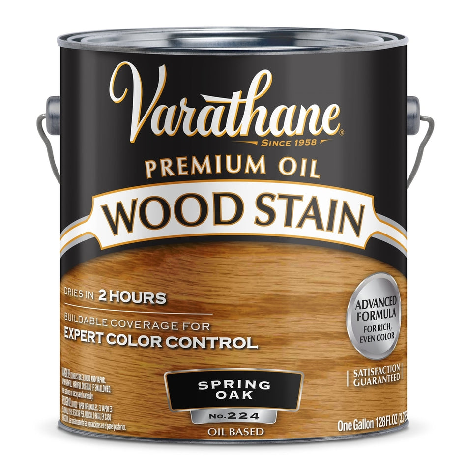 Rust-Oleum Varathane 237994 Premium Oil Wood Stain, 1 Gallon, Spring Oak