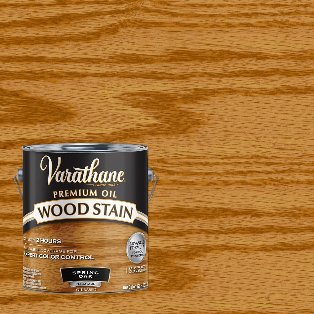 Rust-Oleum Varathane 237994 Premium Oil Wood Stain, 1 Gallon, Spring Oak