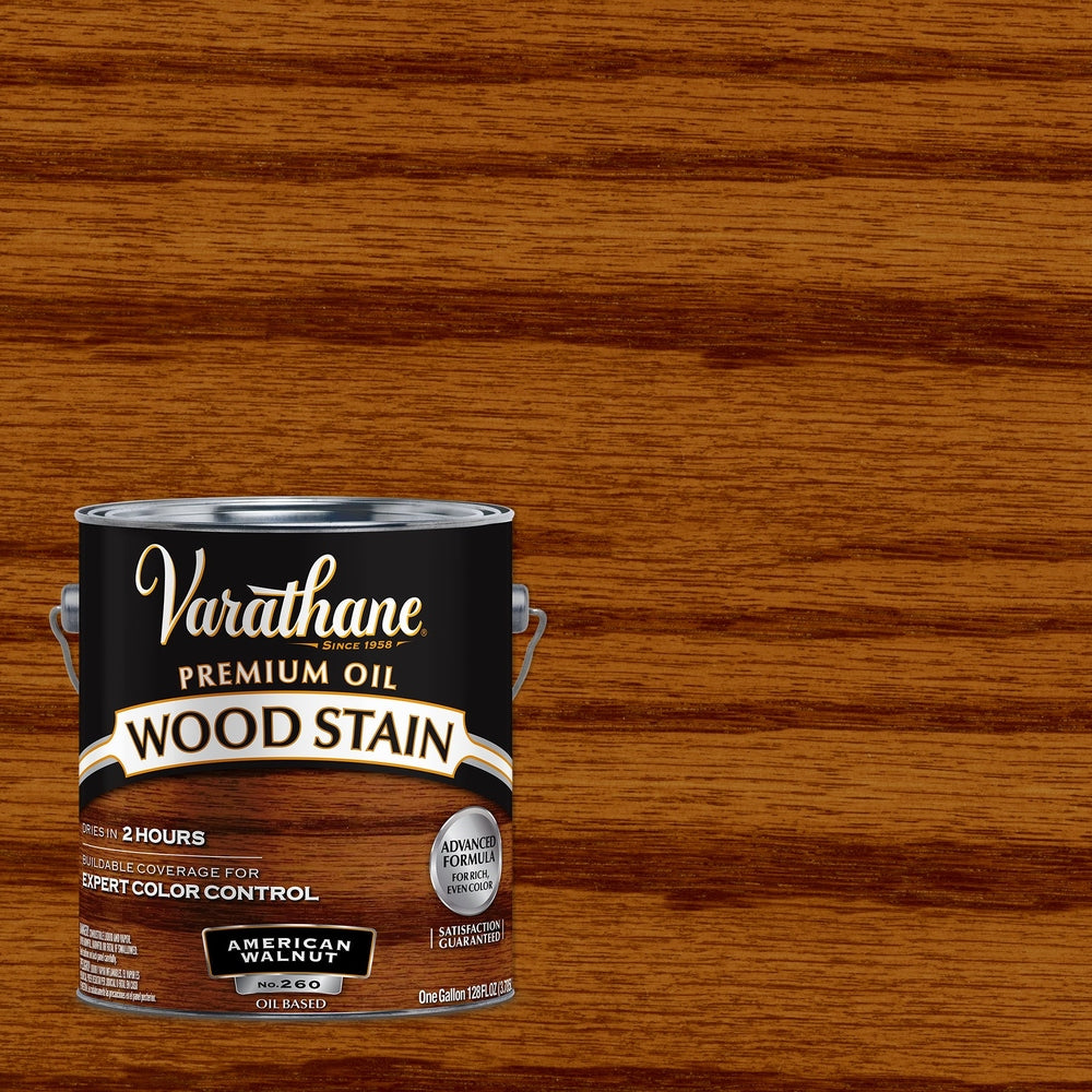 Rust-Oleum Varathane 237998 Premium Oil Wood Stain, 1 Gallon, American Walnut