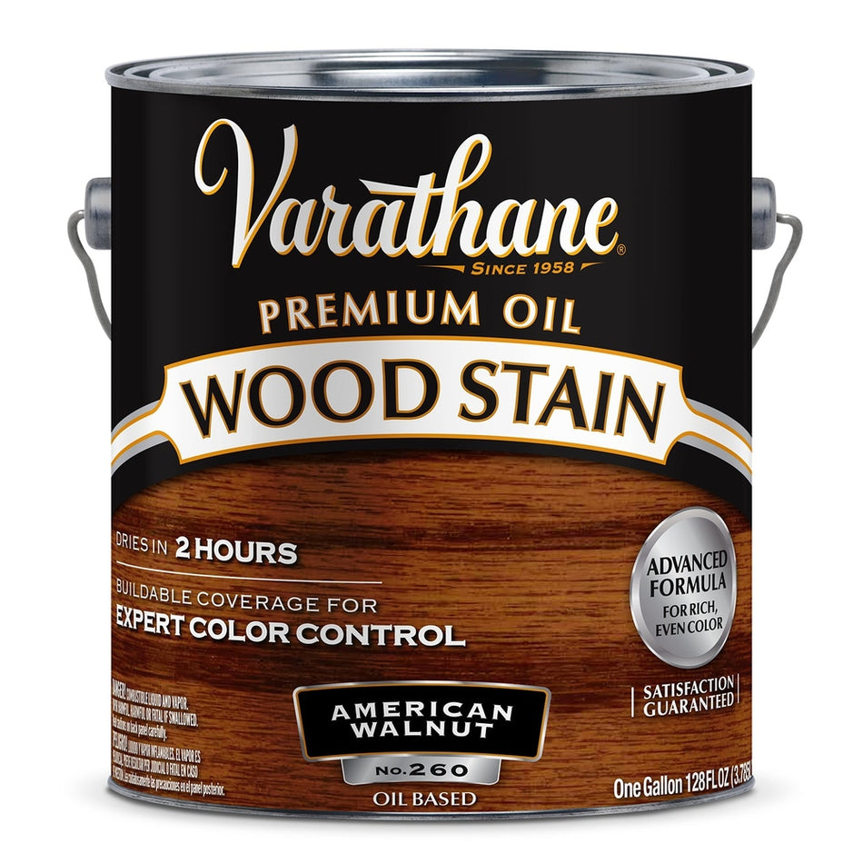 Rust-Oleum Varathane 237998 Premium Oil Wood Stain, 1 Gallon, American Walnut