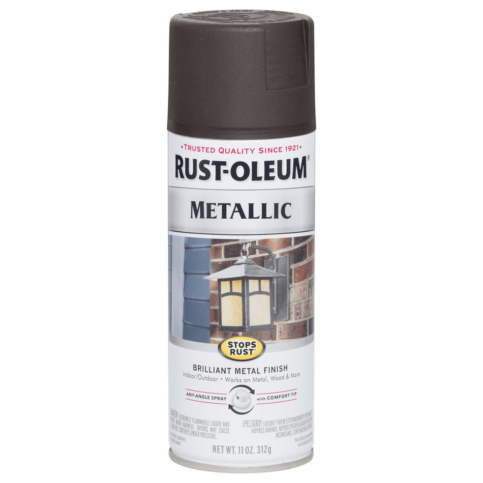 Rust-Oleum Stops Rust 248636 Metallic Spray, Oil Rubbed Bronze, 11 oz.