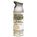 Rust-Oleum Universal 249130 Metallic Paint & Primer In One Spray, Satin Nickel, 11 oz.