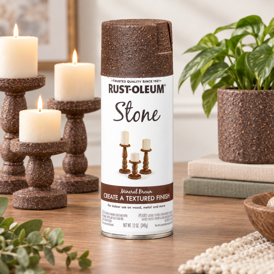Rust-Oleum Specialty Stone Textured Spray Paint – Mineral Brown – 12 oz.