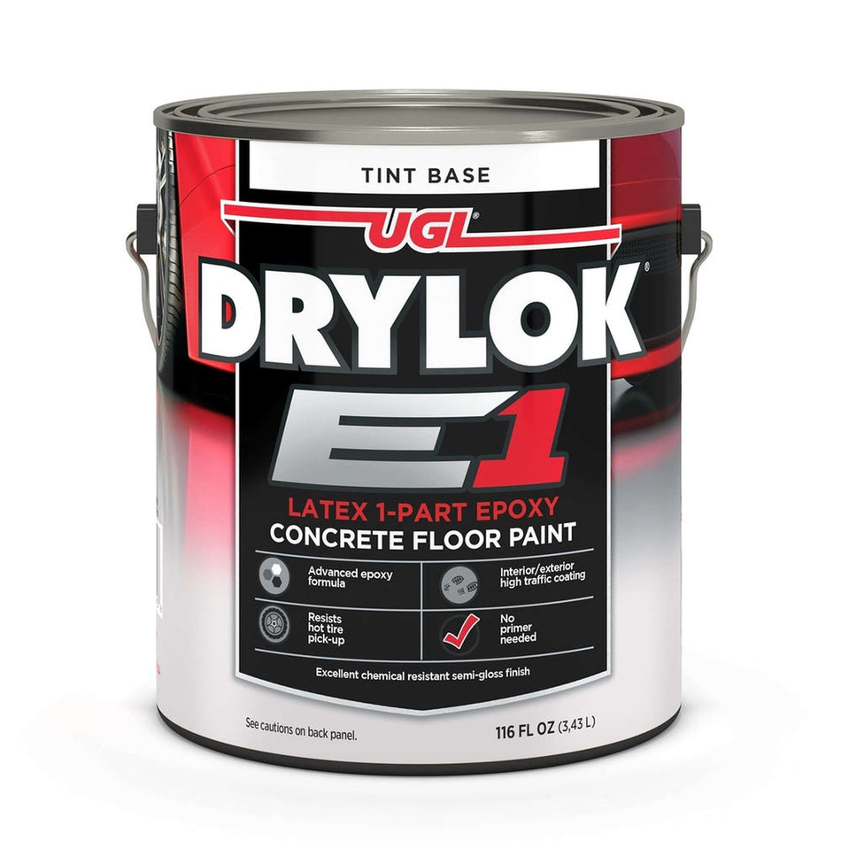 Sika 832394 Drylok E1 Latex 1-Part Epoxy Concrete Floor Paint, Tint Base, 1 Gallon (Case of 2)