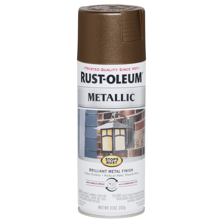 Rust-Oleum Stops Rust 286525 Metallic Spray, Dark Copper, 11 oz.
