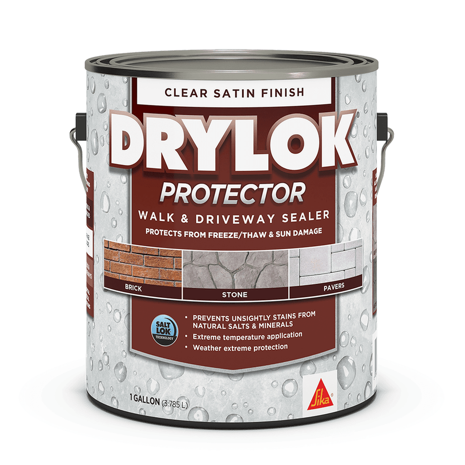 Sika 832426 Drylok Protector Walk & Driveway Sealer, Clear Satin Finish, 1 Gallon (Case of 2)